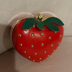 Red Strawberry Shaped Clutch